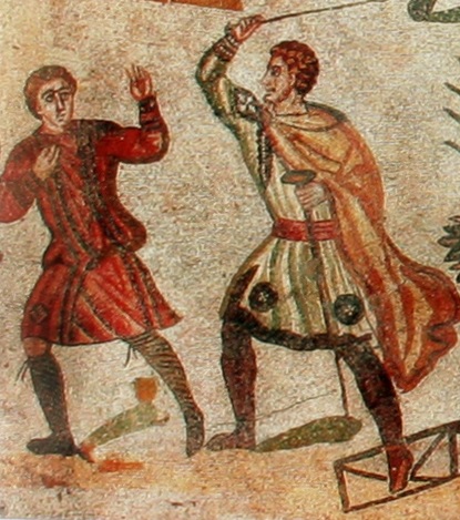 3rd Century Mosaic from the Villa Casale, Piazza Armerina, Sicily. 